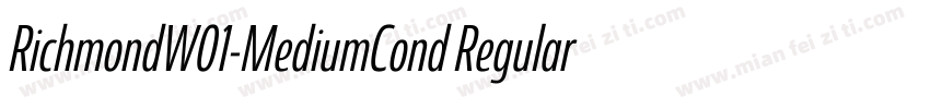 RichmondW01-MediumCond Regular字体转换